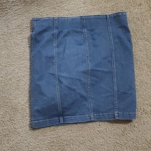 Denim Pencil Skirt